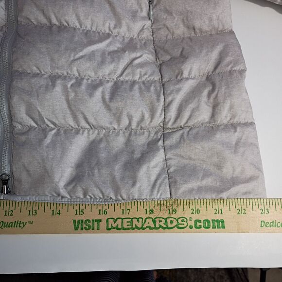 Eddie Bauer Womens Packable Down Winter Coat M Beige Hooded Puffer Parka - Picture 7 of 10